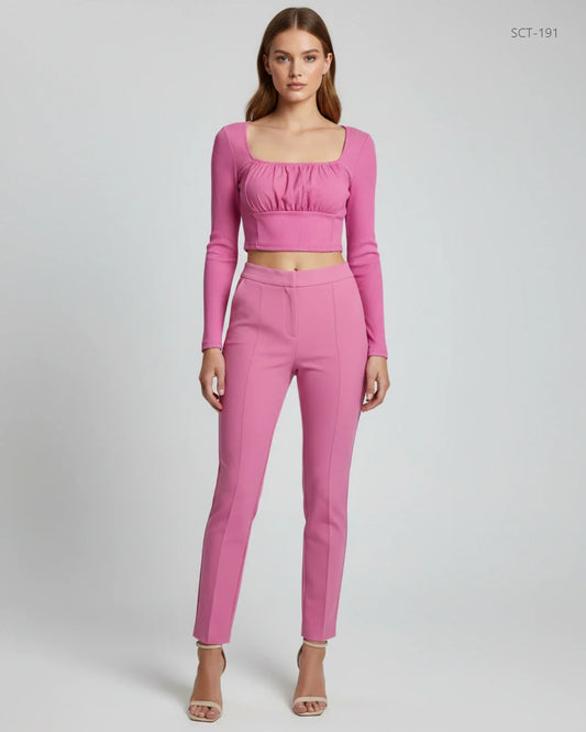 SHEIN Pink Summer Crop Tops (SCT-191)