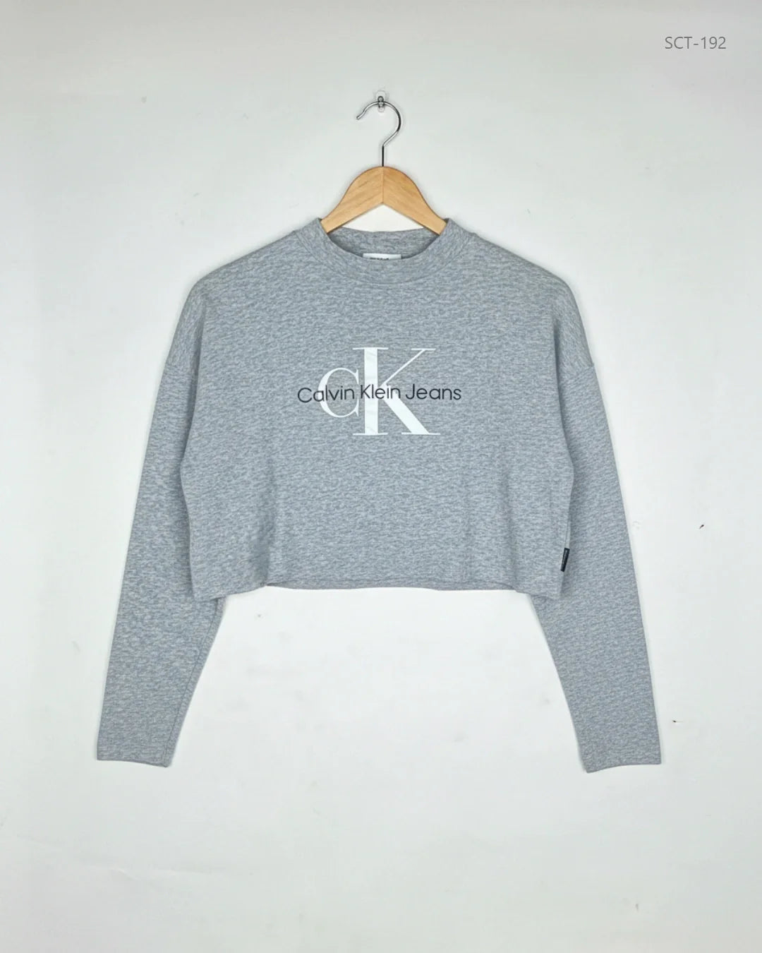 Premium Condition Summer Crop Tops | Preloved Calvin Klein | Grey Cotton | Thrift Shop for Womens Peshawar Pakistan | OTS