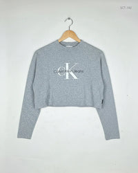 CALVIN KLEIN Grey Summer Crop Tops (SCT-192)