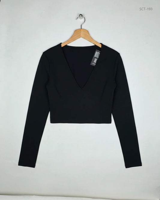 Premium Condition Summer Crop Tops | Preloved Shein | Black Polyester | Thrift Shop for Womens Islamabad Pakistan | OTS