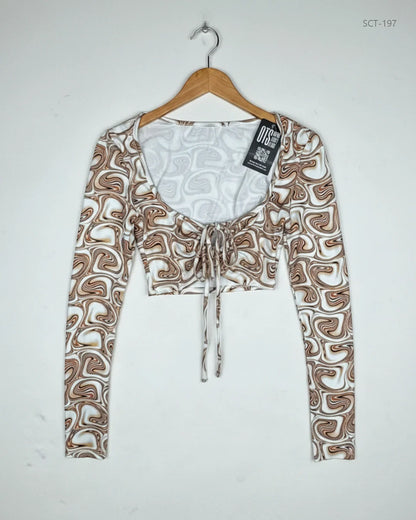 UK Imported secondhand Summer Crop Tops - Shein brand, Multi Polyester, Premium condition, for Womens - Online Thrift Store Lahore Pakistan