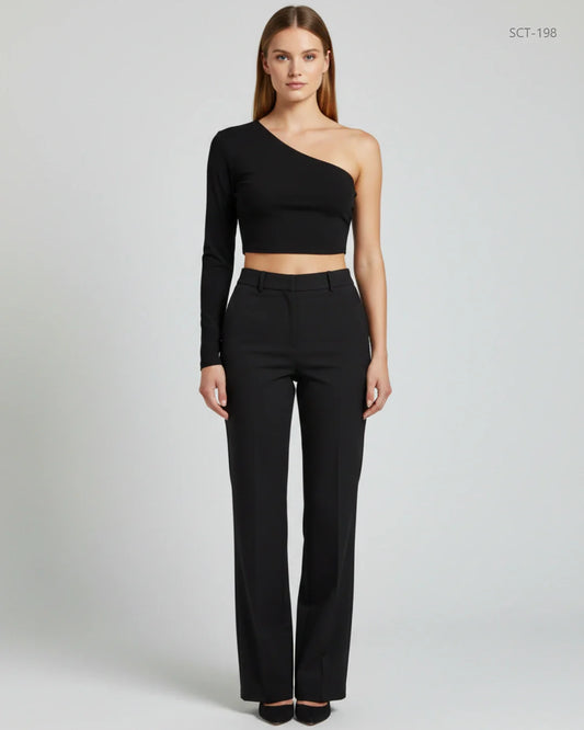 BOOHOO Black Summer Crop Tops (SCT-198)