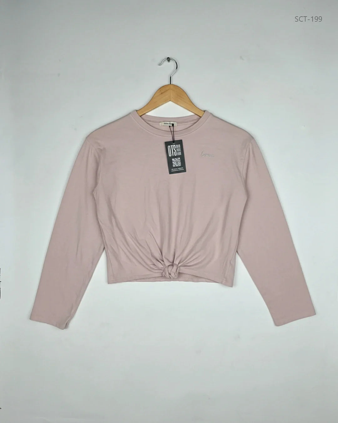 Shop Premium Summer Crop Tops by H&M | Preloved Branded Clothes | Rose Pink Cotton | Womens | OTS Thrift Store Lahore Pakistan
