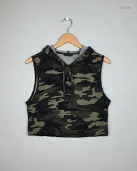 SHEIN Army Green Summer Crop Tops (SCT-200)