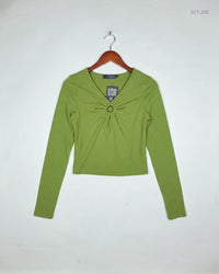 PRIMARK Olive Green Summer Crop Tops (SCT-205)