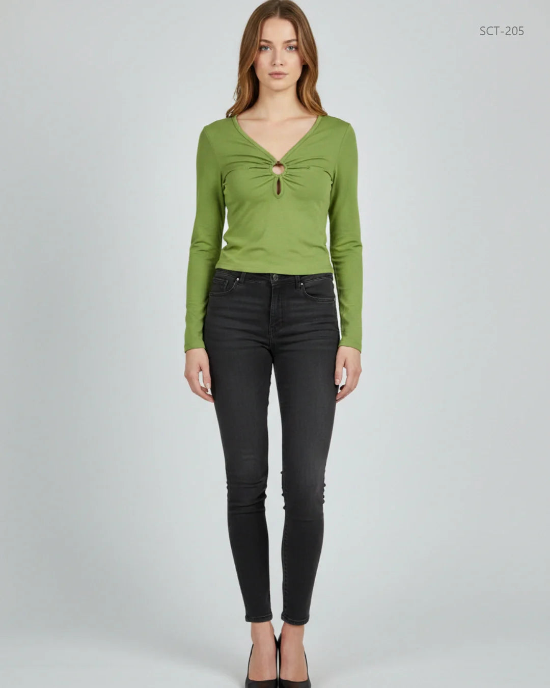 PRIMARK Olive Green Summer Crop Tops (SCT-205)