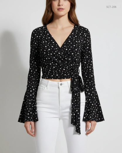 NEW LOOK Black Summer Crop Tops (SCT-206)