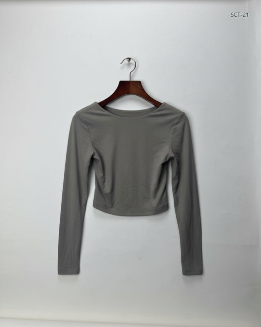 Summer Crop Tops | Bershka | Preloved Branded | Silver Polyester | Premium | OTS Thrift Store Islamabad Pakistan