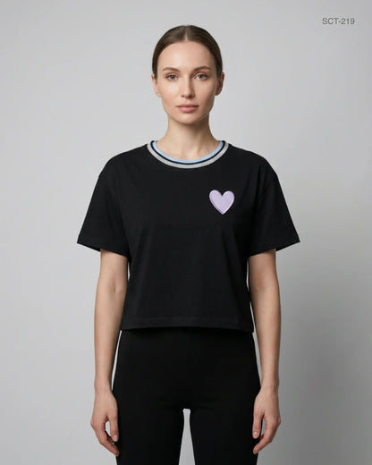 Premium Condition Summer Crop Tops | Preloved New Look | Black Cotton | Thrift Shop for Womens Lahore Pakistan | OTS