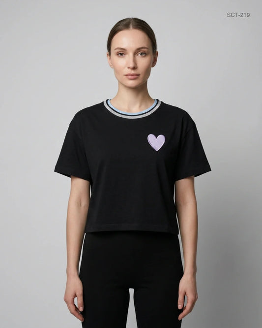 Premium Condition Summer Crop Tops | Preloved New Look | Black Cotton | Thrift Shop for Womens Lahore Pakistan | OTS