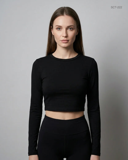 Secondhand Branded Summer Crop Tops by Shein, Black Polyester fabric, Premium condition, for Womens - Online Thrift Shop Lahore Pakistan