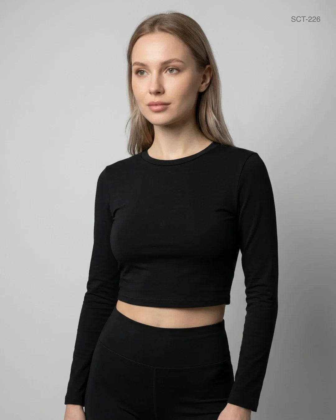 Preloved Premium Summer Crop Tops by Shein, Black Polyester for Womens - OTS Thrift Shop Lahore Pakistan