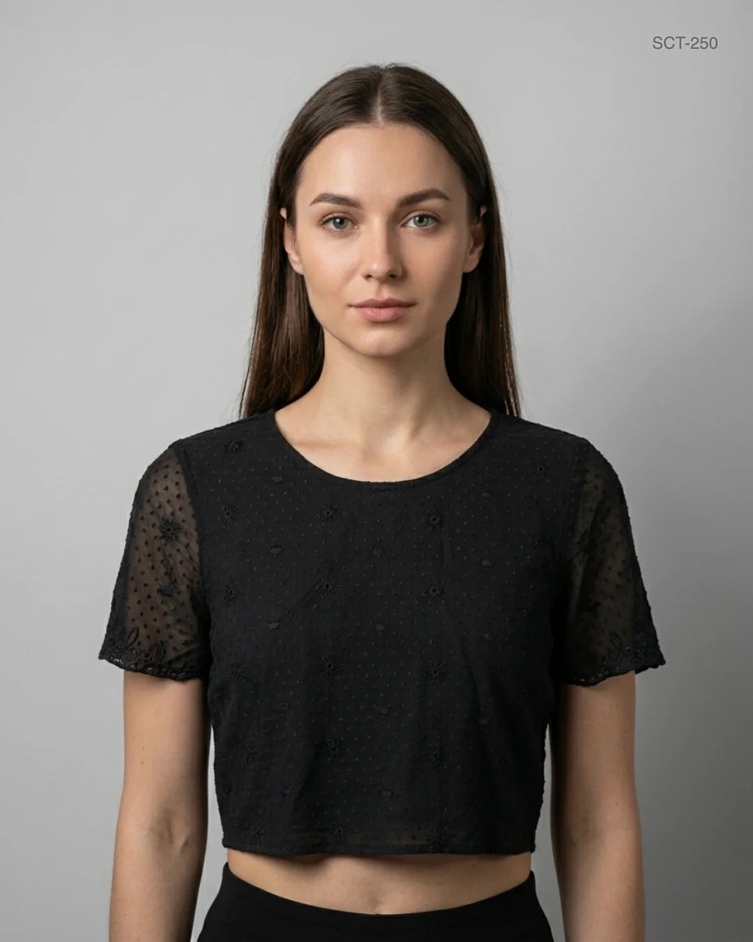 Shop Premium Summer Crop Tops by Primark | Preloved Branded Clothes | Black Polyester | Womens | OTS Thrift Store Peshawar Pakistan