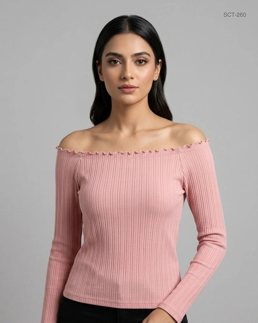 Secondhand Branded Summer Crop Tops by Primark, Teapink Polyester fabric, Premium condition, for Womens - Online Thrift Shop Karachi Pakistan