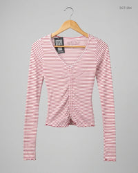 HOLLISTER (SCT-264) Red Summer Crop Tops