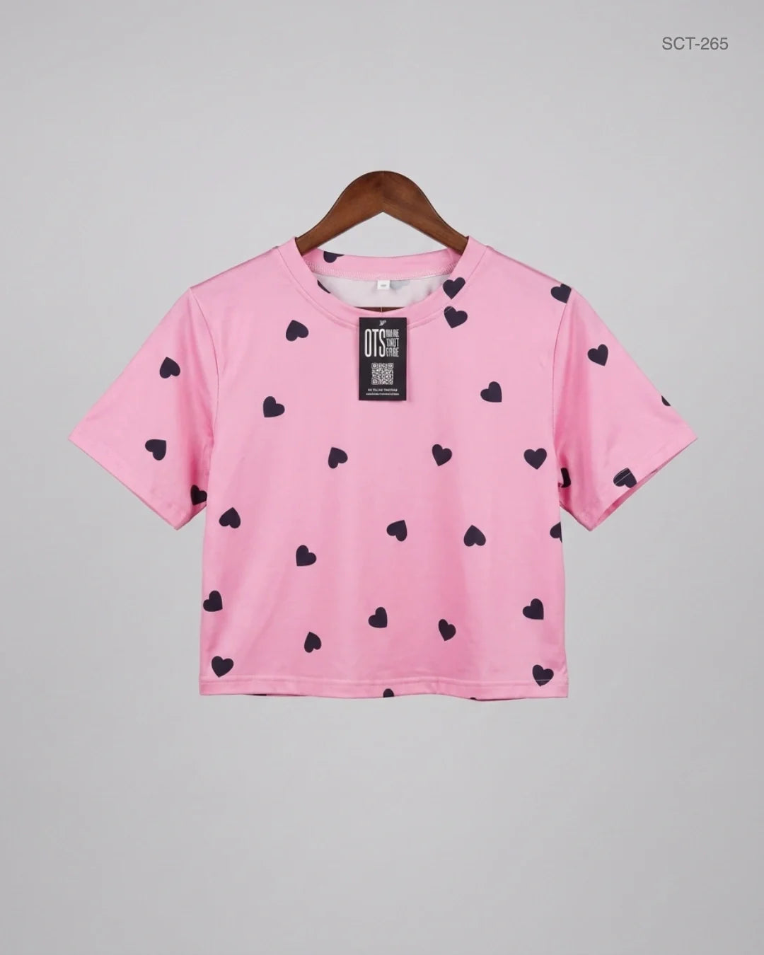 CUT LABEL (SCT-265) Pink Summer Crop Tops