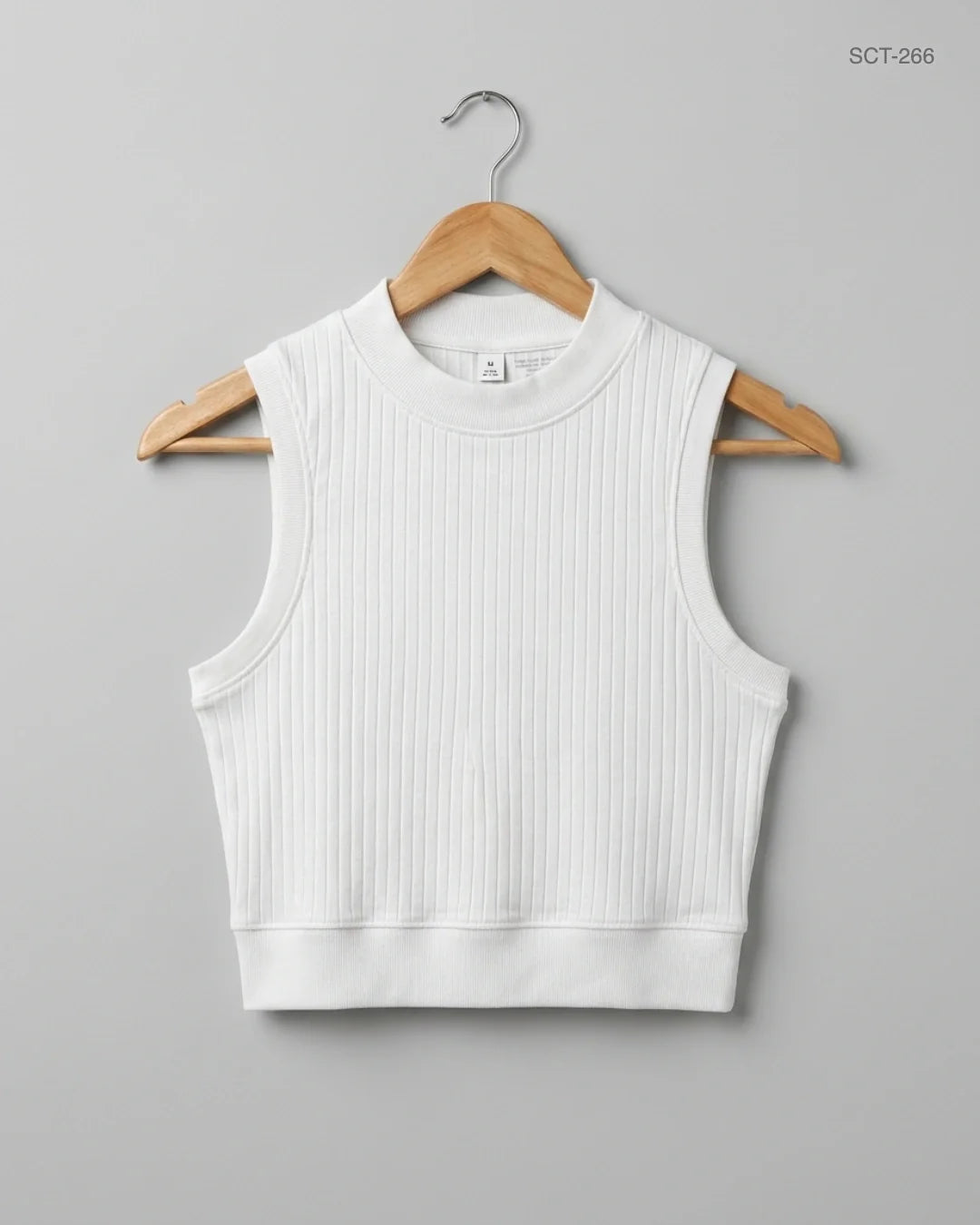 BRAVE SOUL (SCT-266) Beige Summer Crop Tops
