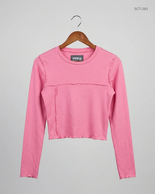 Premium Condition Summer Crop Tops | Preloved CUT LABEL | Pink Cotton | Thrift Shop for Womens Islamabad Pakistan | OTS