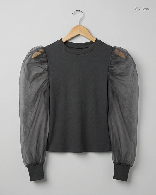 Secondhand Branded Summer Crop Tops by SAW IT FIRST, Black Polyester fabric, Premium condition, for Womens - Online Thrift Shop Islamabad Pakistan