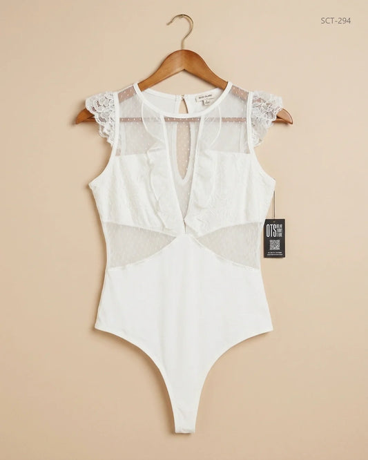 UK Imported secondhand Summer Crop Tops - River Island brand, OffWhite Cotton, Premium condition, for Womens - Online Thrift Store Karachi Pakistan