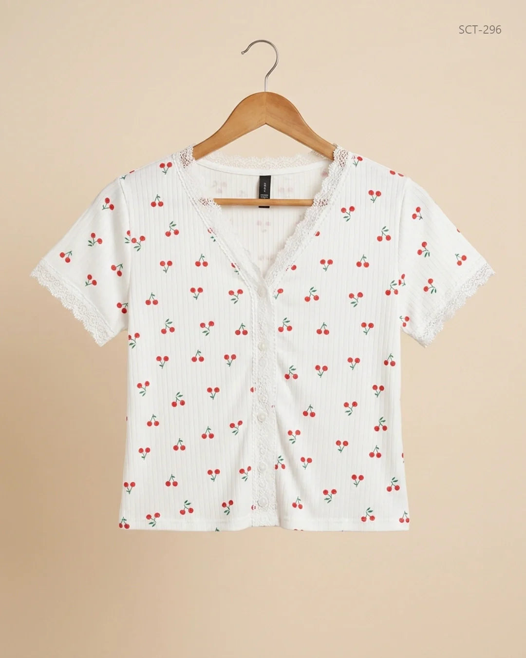 CUT LABEL (SCT-296) White Summer Crop Tops