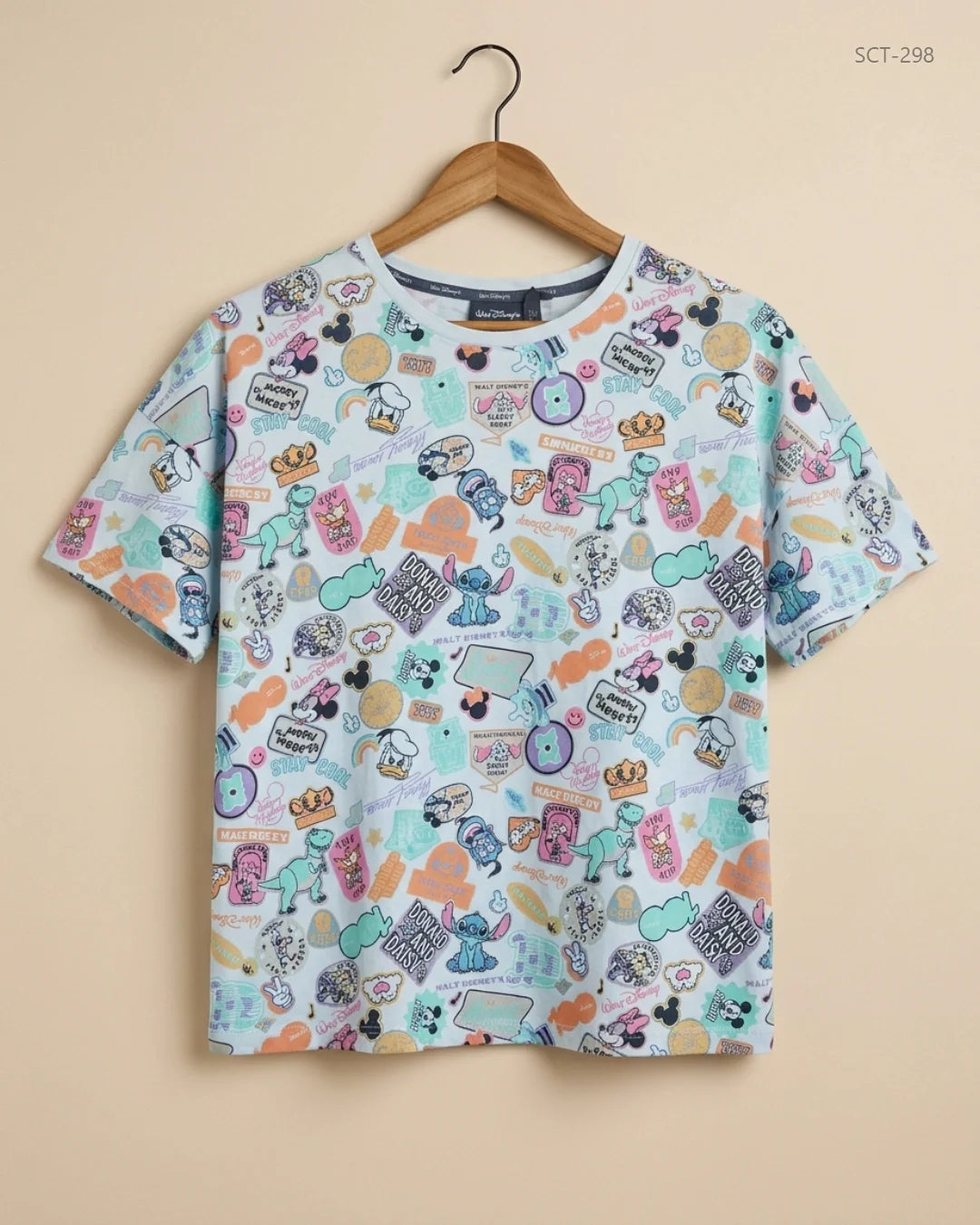 DISNEY (SCT-298) Multi Color Summer Crop Tops
