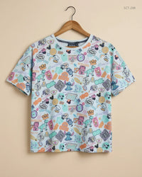 DISNEY (SCT-298) Multi Color Summer Crop Tops