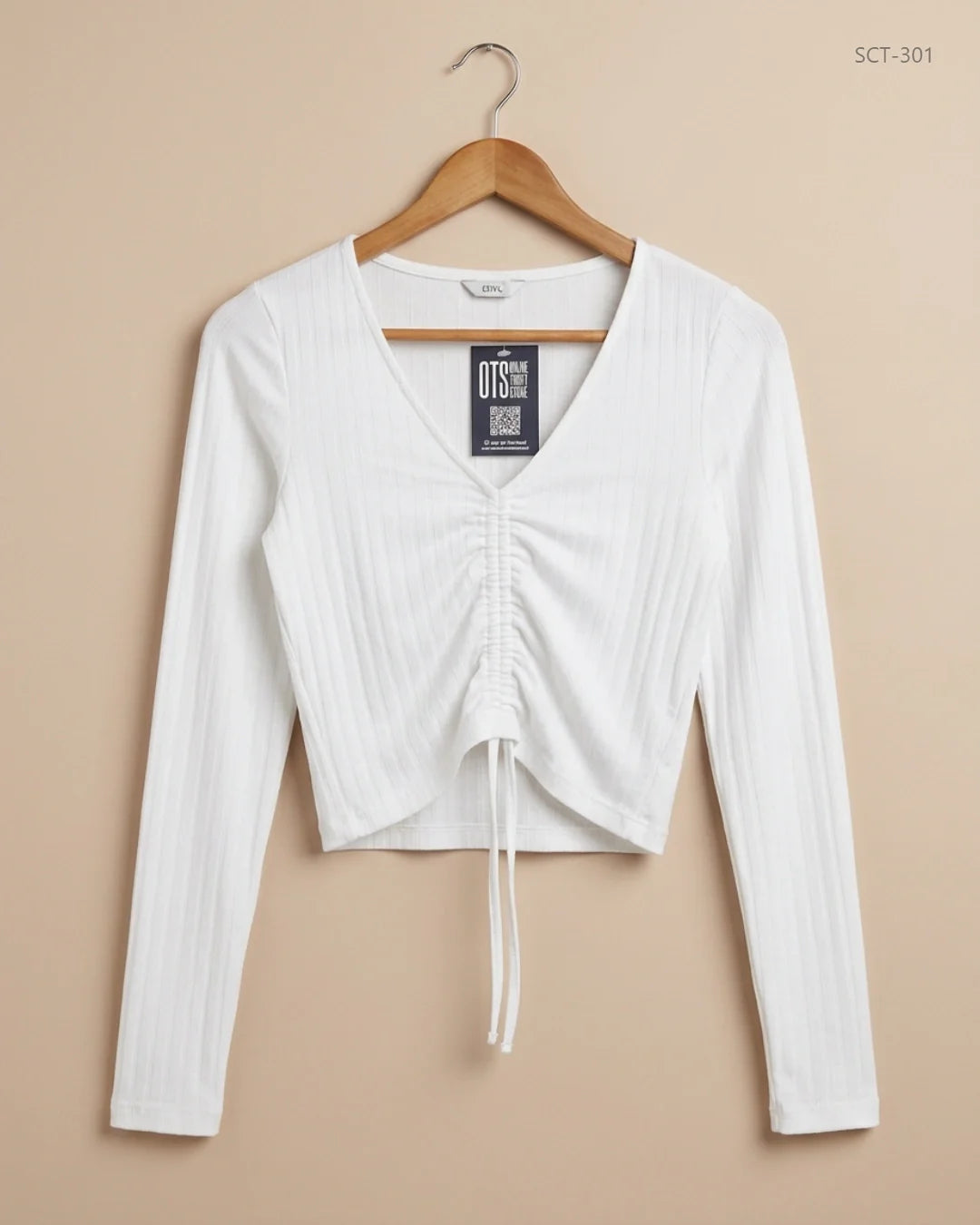 ENVIL (SCT-301) White Summer Crop Tops