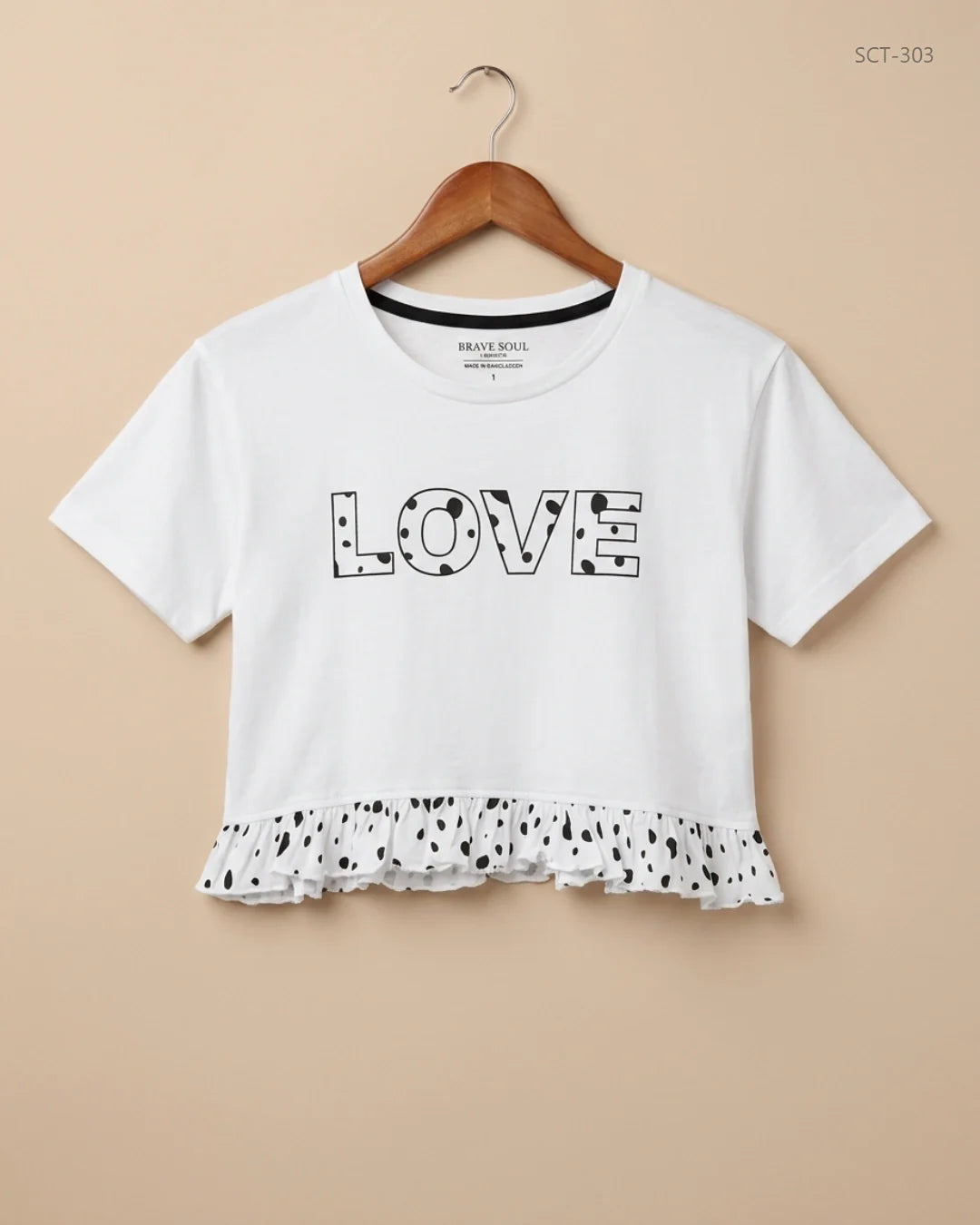 Summer Crop Tops | BRAVE SOUL | Preloved Branded | White Cotton | Premium | OTS Thrift Store Karachi Pakistan