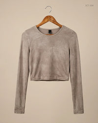 SHEIN (SCT-304) Brown Summer Crop Tops