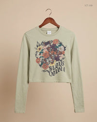 BERSHKA (SCT-308) Olive Green Summer Crop Tops