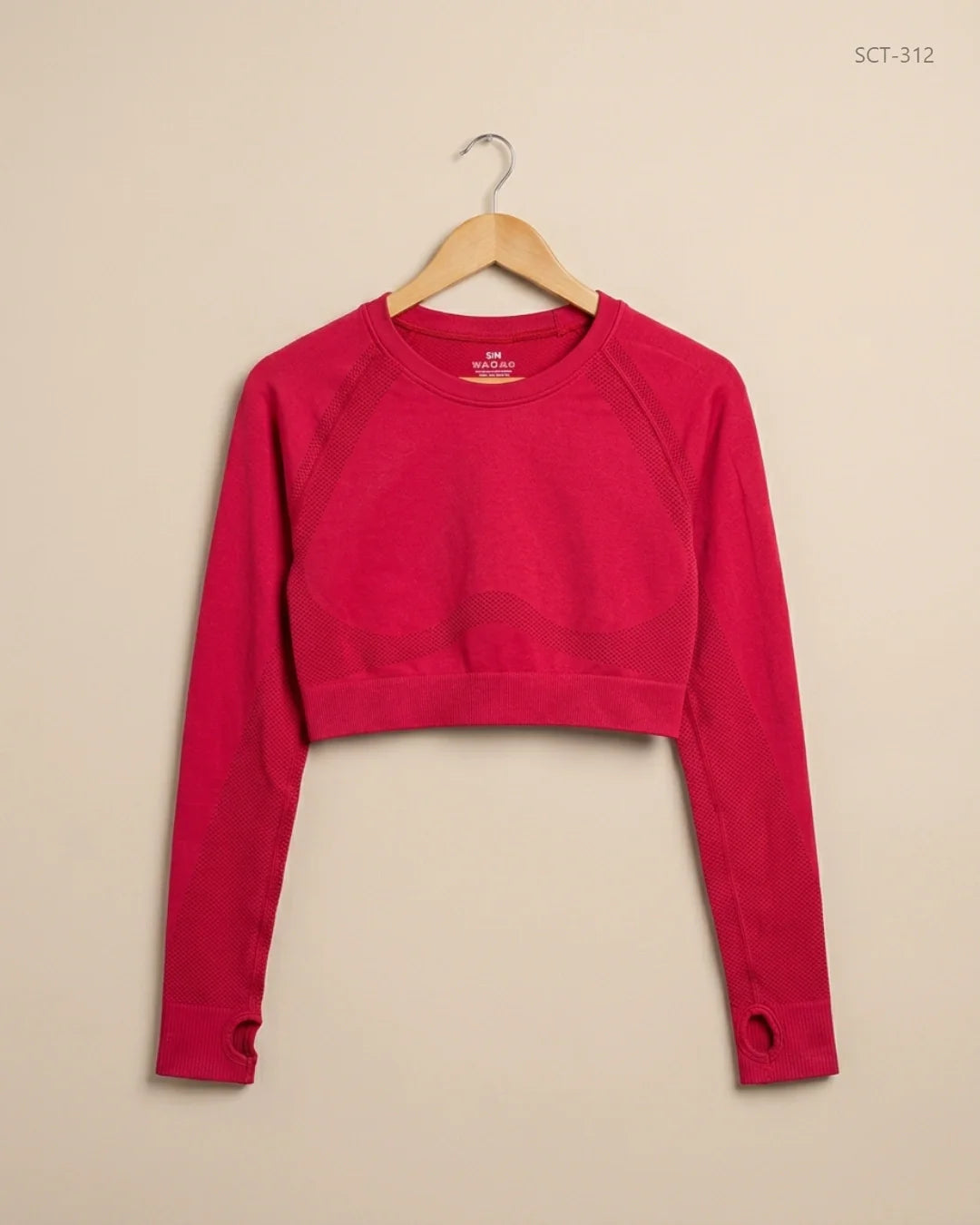 CUT LABEL (SCT-312) Red Summer Crop Tops