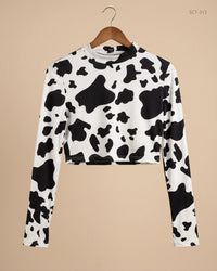 SHEIN (SCT-313) Black & White Summer Crop Tops