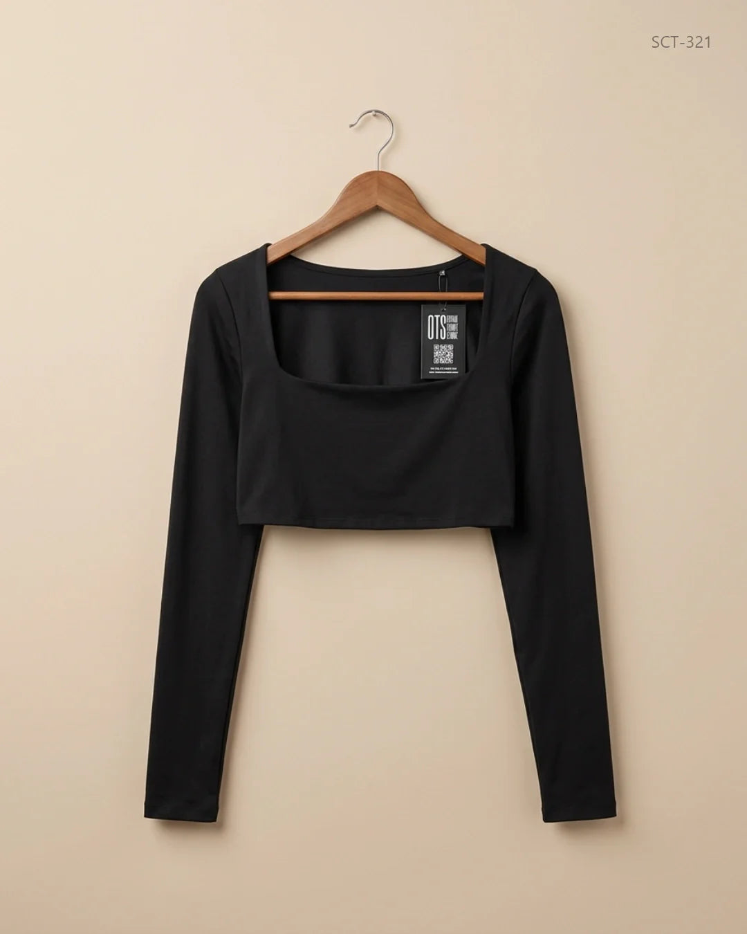 CUT LABEL (SCT-321) Black Summer Crop Tops