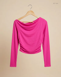 SHEIN (SCT-331) Pink Summer Crop Tops