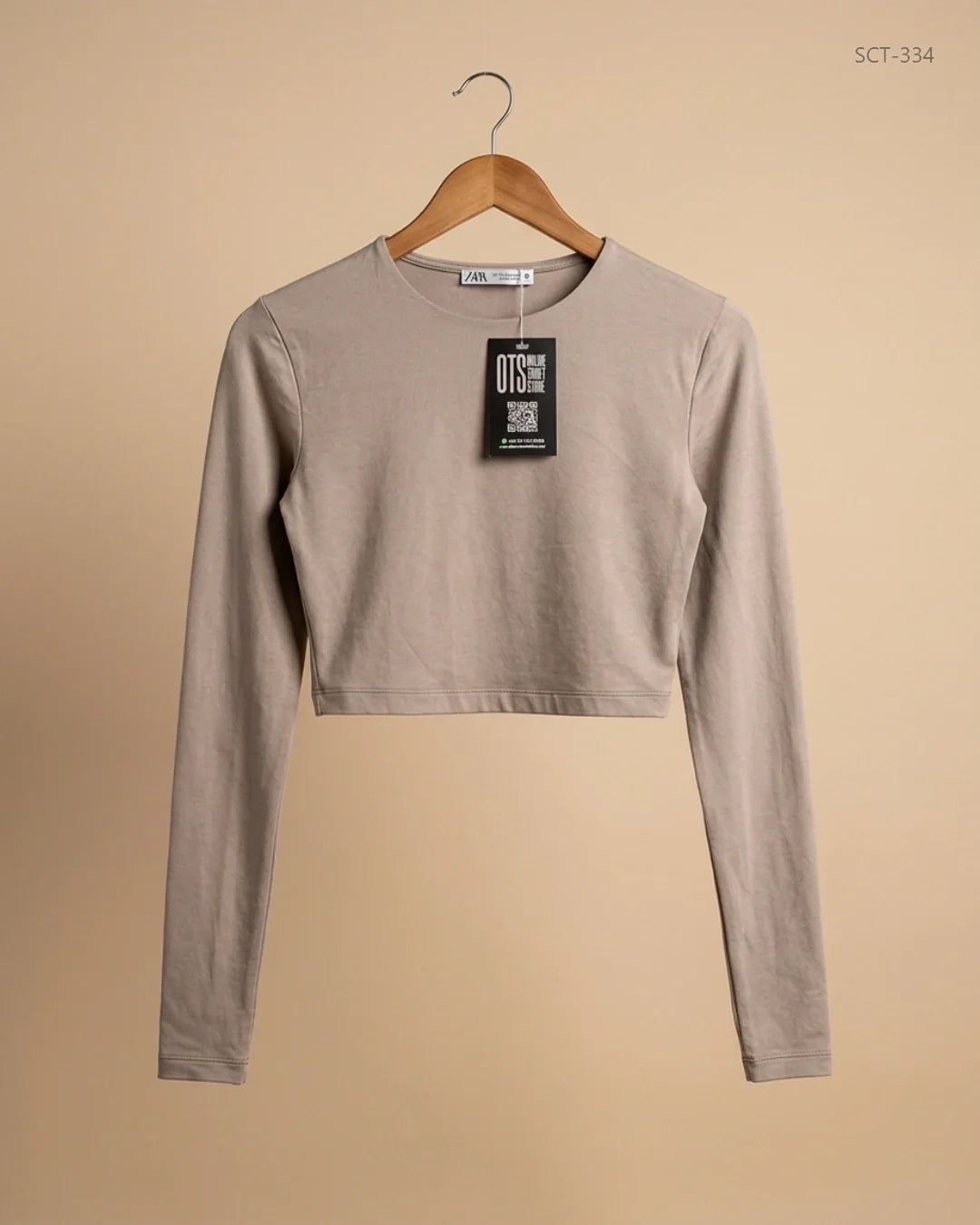ZARA (SCT-334) Brown Summer Crop Tops