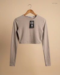 ZARA (SCT-334) Brown Summer Crop Tops