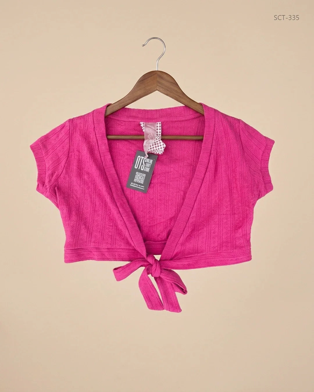 MY PRETTY (SCT-335) Pink Summer Crop Tops