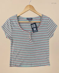 PRIMARK (SCT-336) Multi Color Summer Crop Tops