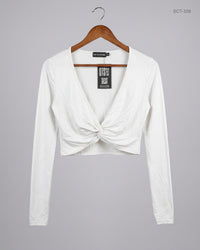 PRETTYLITTLETHING (SCT-338) White Summer Crop Tops