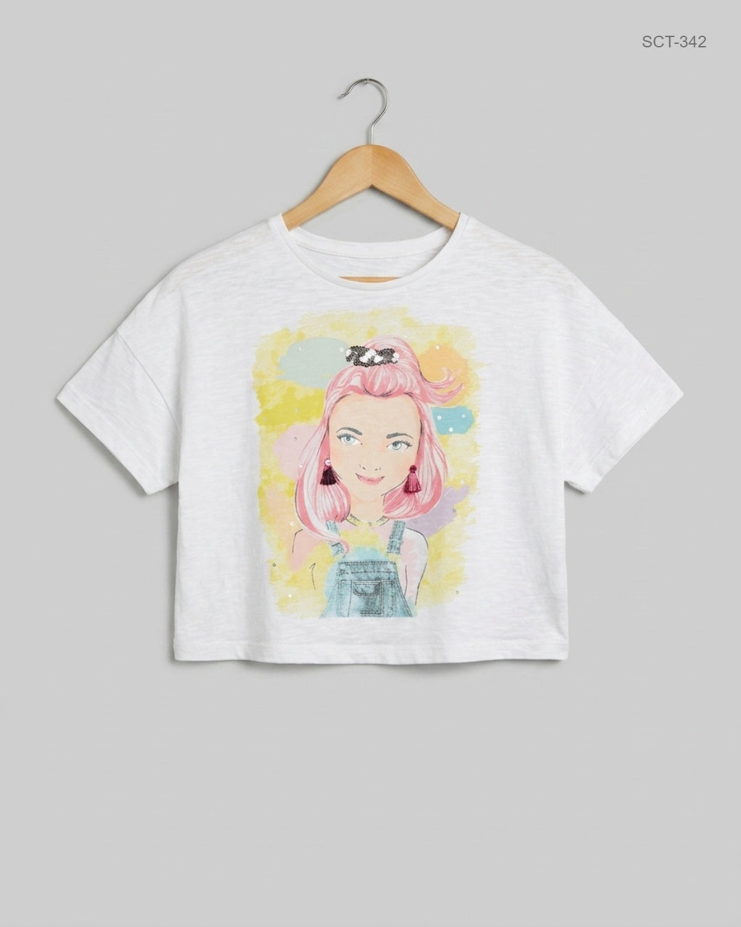 F&F (SCT-342) Multi Color Summer Crop Tops