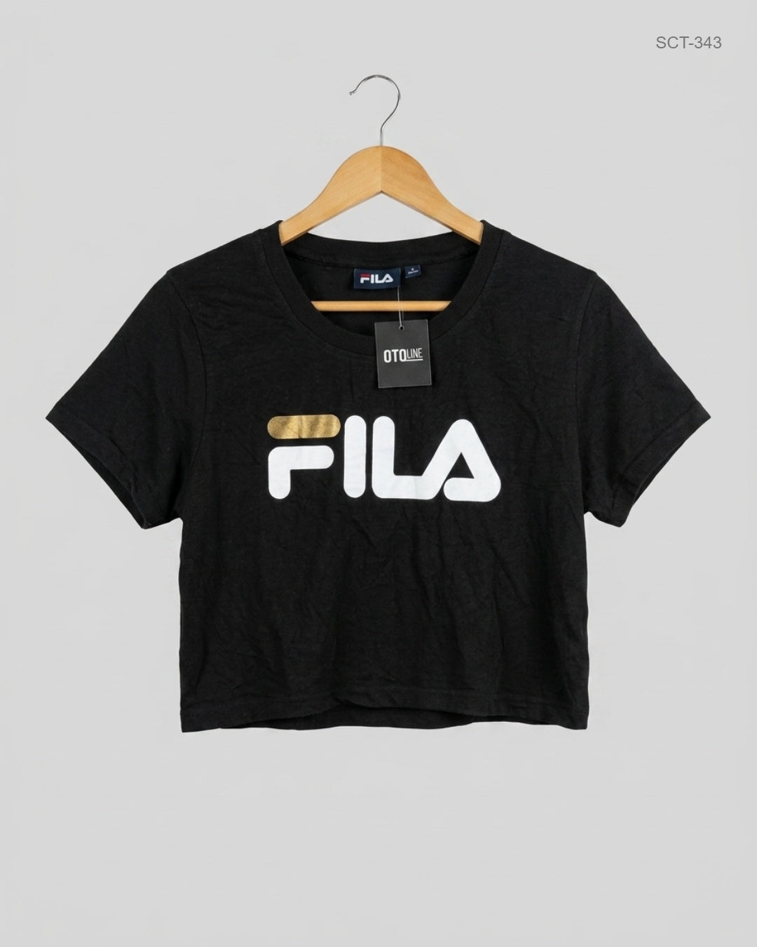 FILA (SCT-343) Black Summer Crop Tops