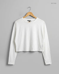 NEW LOOK (SCT-344) White Summer Crop Tops