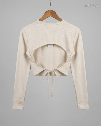 Buy White Polyester Summer Crop Tops by Primark - Excellent condition for Womens | Preloved OTS Pakistan (SCT-347)