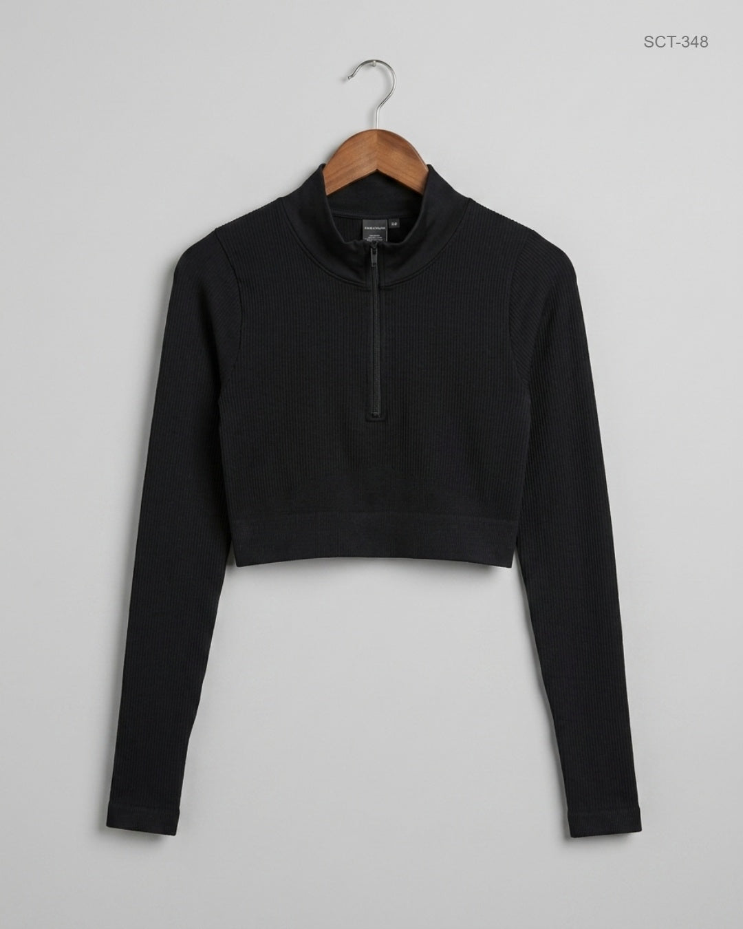 UNKNOWN (SCT-348) Black Summer Crop Tops