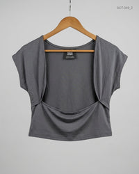 PRIMARK (SCT-349) Grey Summer Crop Tops
