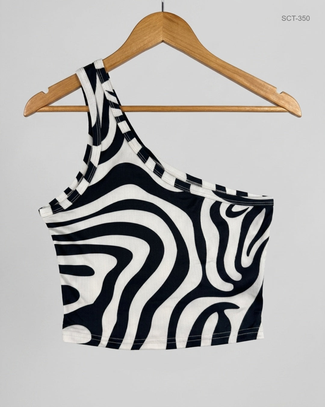 SHEIN (SCT-350) Black & White Summer Crop Tops