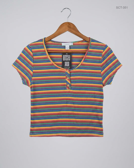 Premium Condition Summer Crop Tops | Preloved Primark | Multi Cotton | Thrift Shop for Womens Peshawar Pakistan | OTS