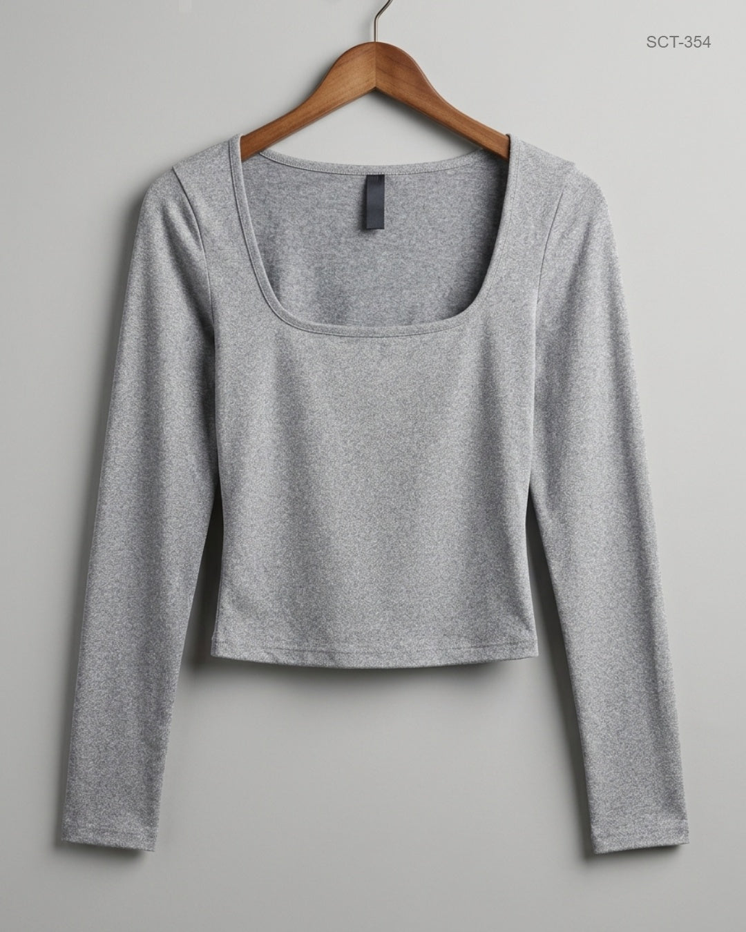 UNKNOWN (SCT-354) Grey Summer Crop Tops