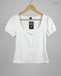 SHEIN (SCT-356) White Summer Crop Tops
